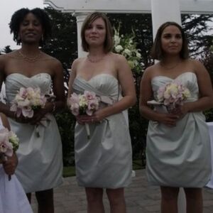 Love Mint Strapless Sweetheart Sheath Dress